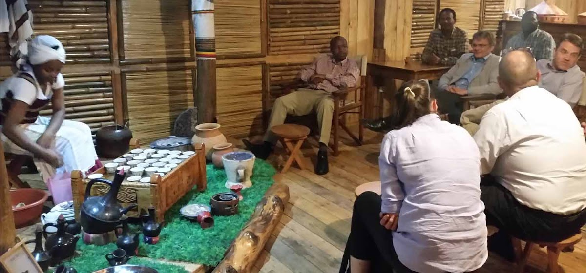 Habesha in Gisimenti — the room where many Kigali reviewers describe trying Ethiopian food for the first time