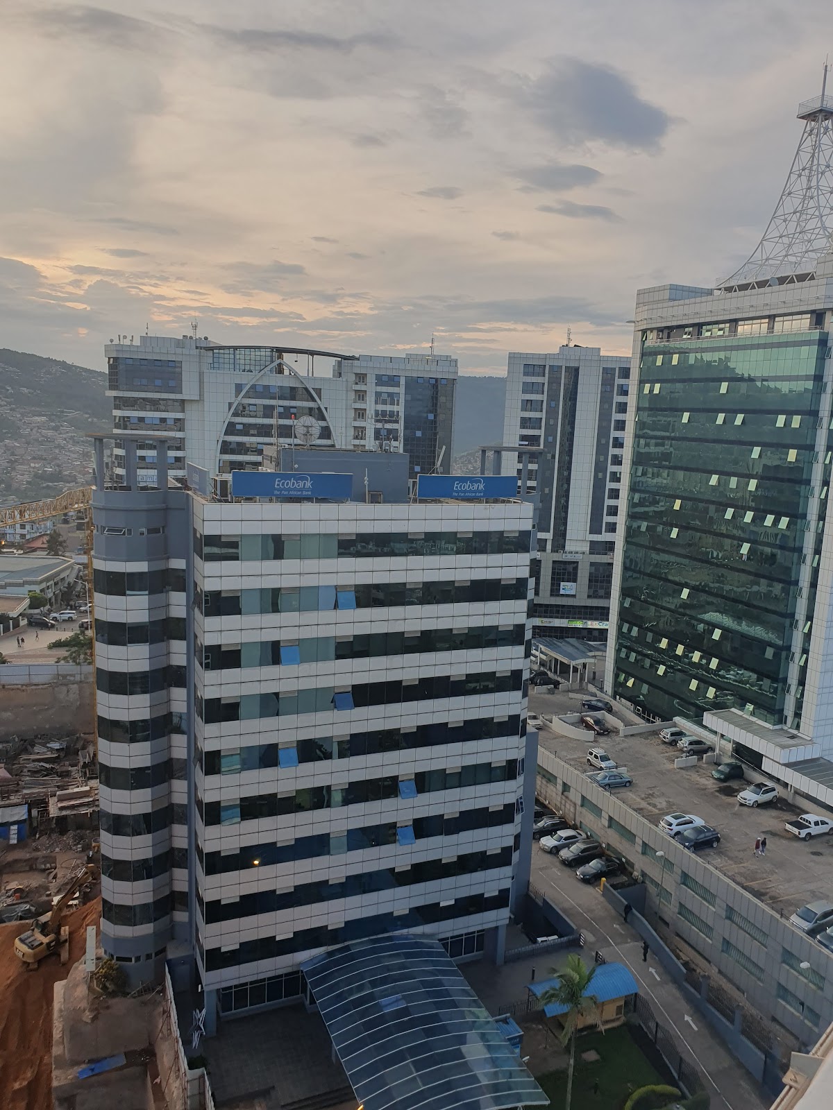 Ecobank Headquarters in Kigali — the corporate sector where Rwanda's wage floor questions get answered in payroll first